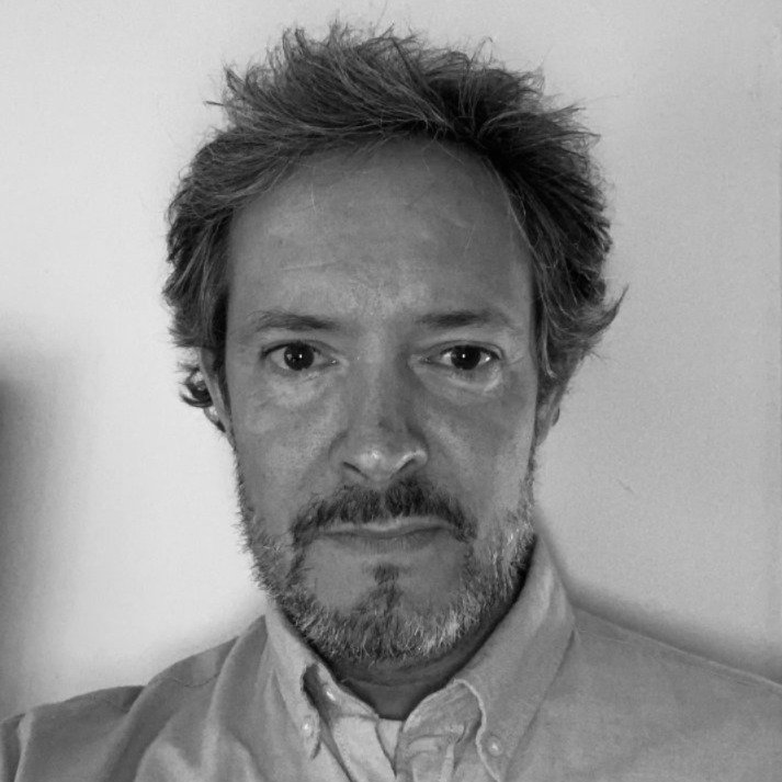 Black and white portrait of Sam Fortune